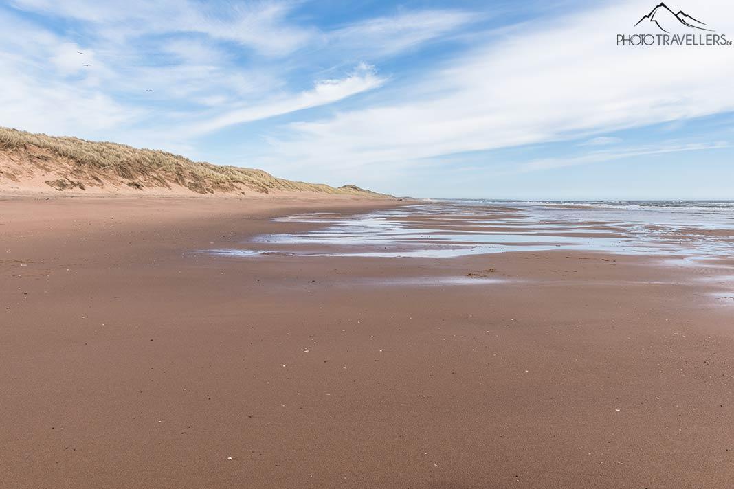 La playa de arena de Balmedie Beach