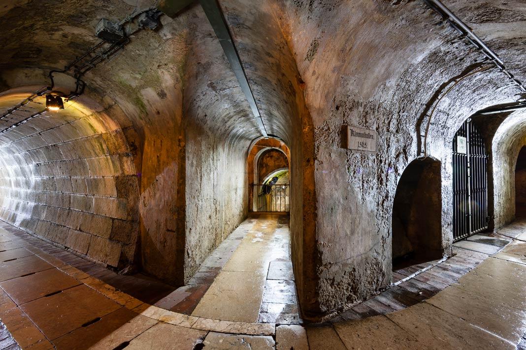 Pasillos en la Antigua Salina en Bad Reichenhall