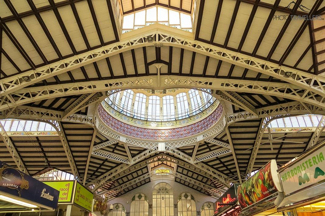 La Mercado Central de Valencia con su cúpula