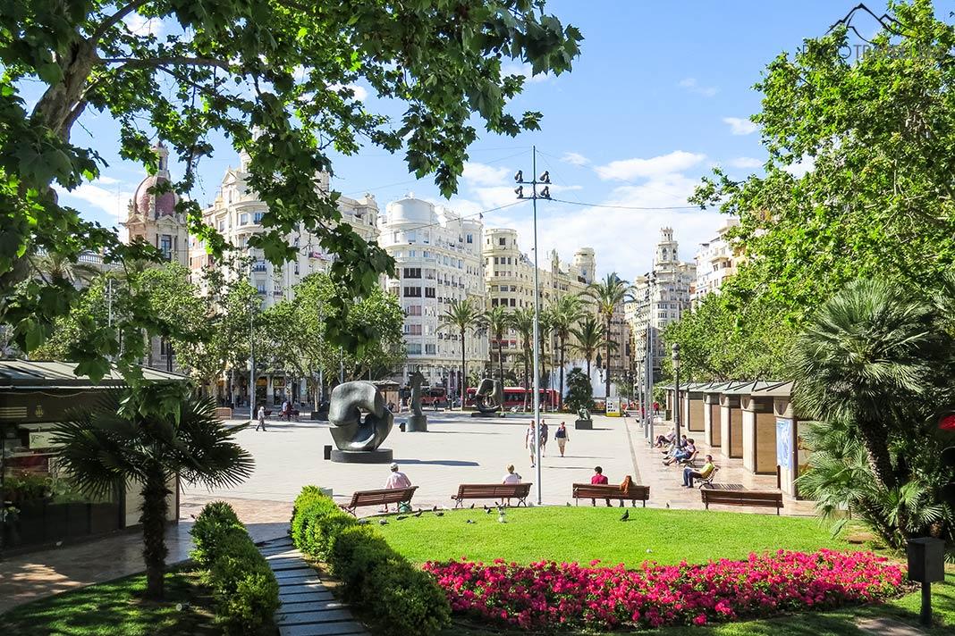 La Plaza del Ayuntamiento en Valencia