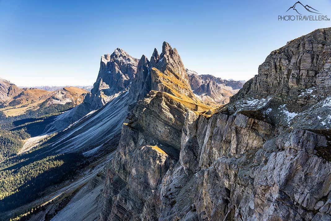 Vista desde la Seceda sobre las Geislerspitzen