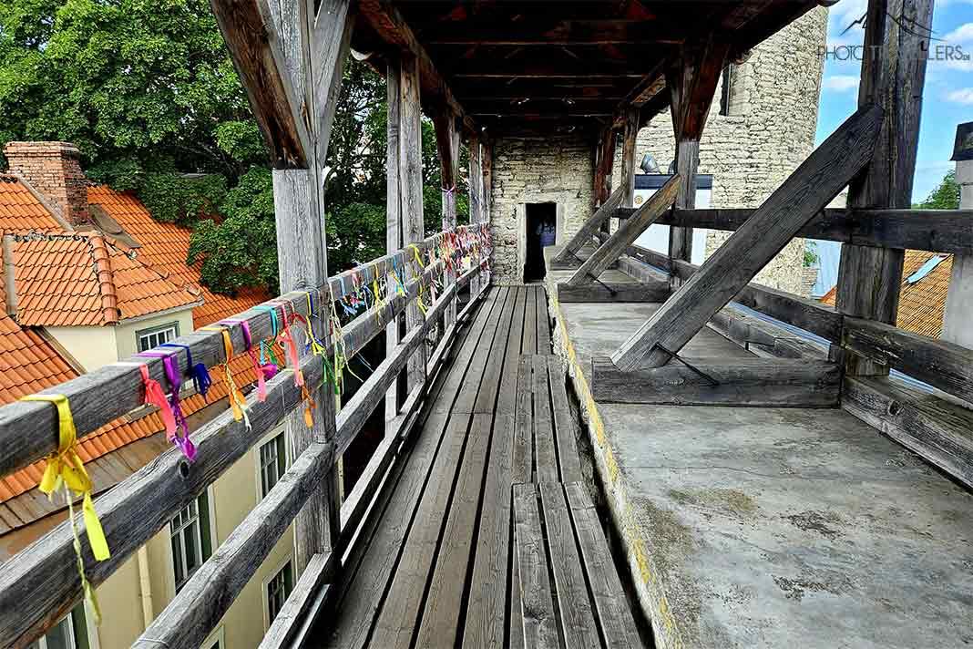 Un bout de la partie accessible des murailles de Tallinn