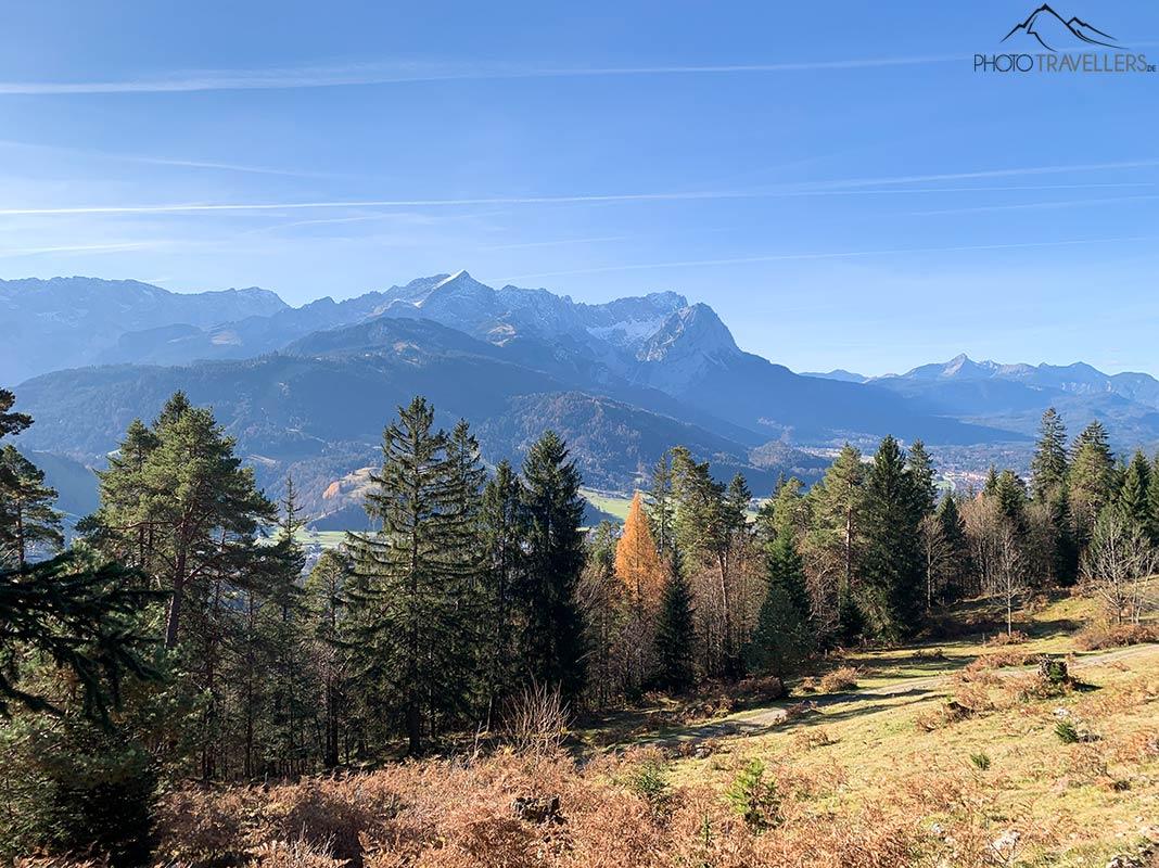 Vue sur le Zugspitze