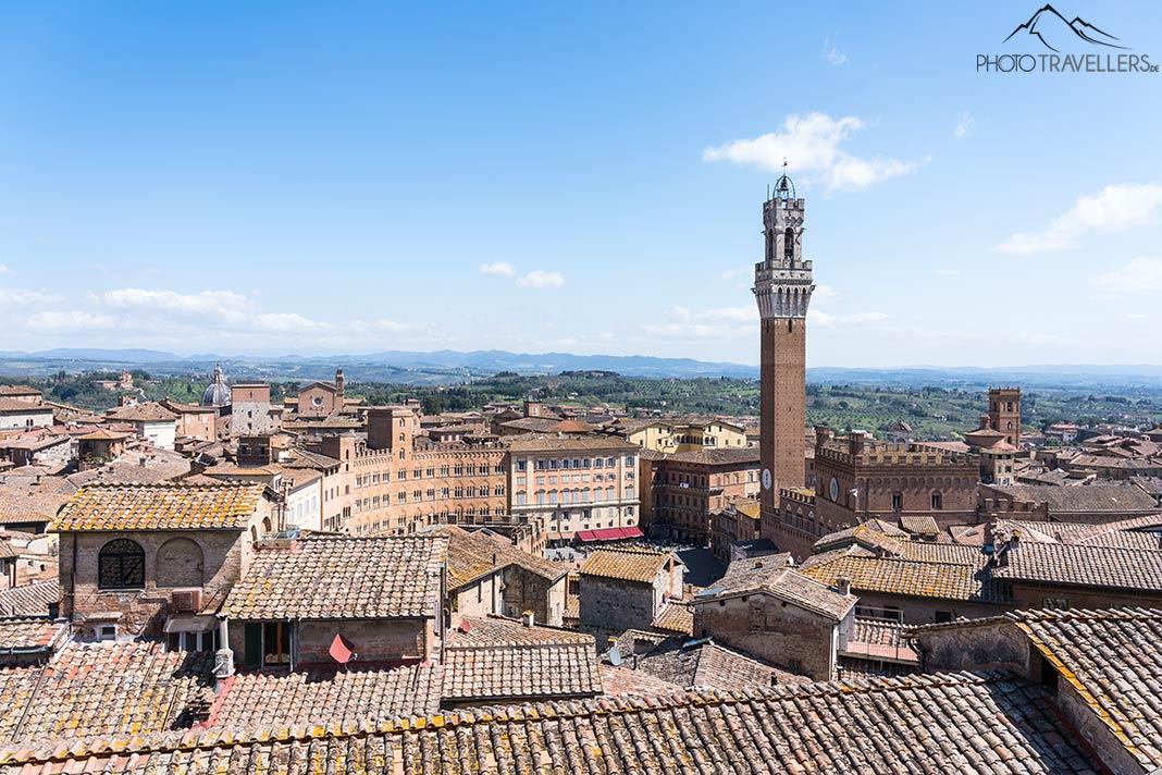 Vue depuis le Facciatone à Sienne