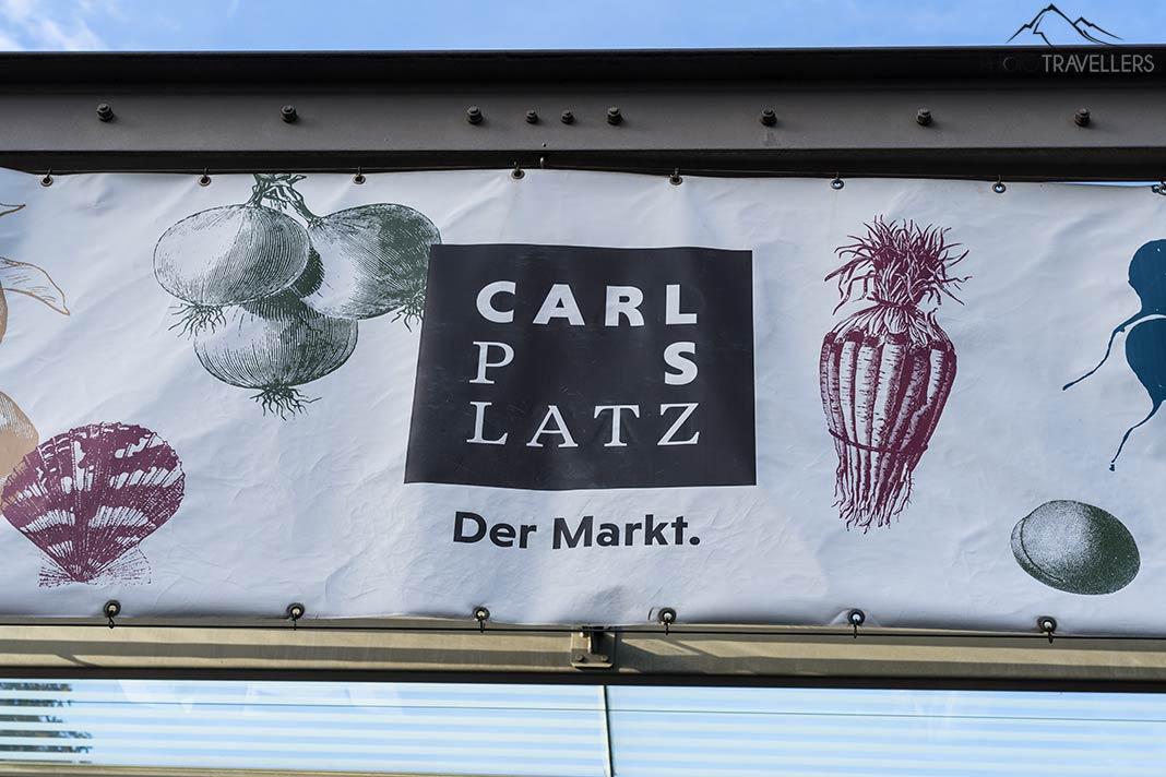O mercado na Carlsplatz
