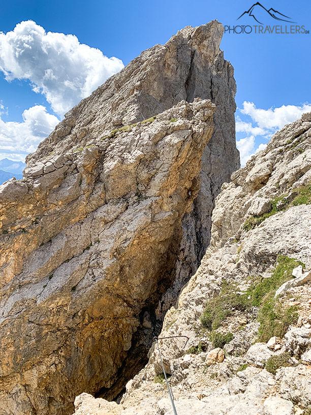 Paisagem rochosa nas Dolomitas