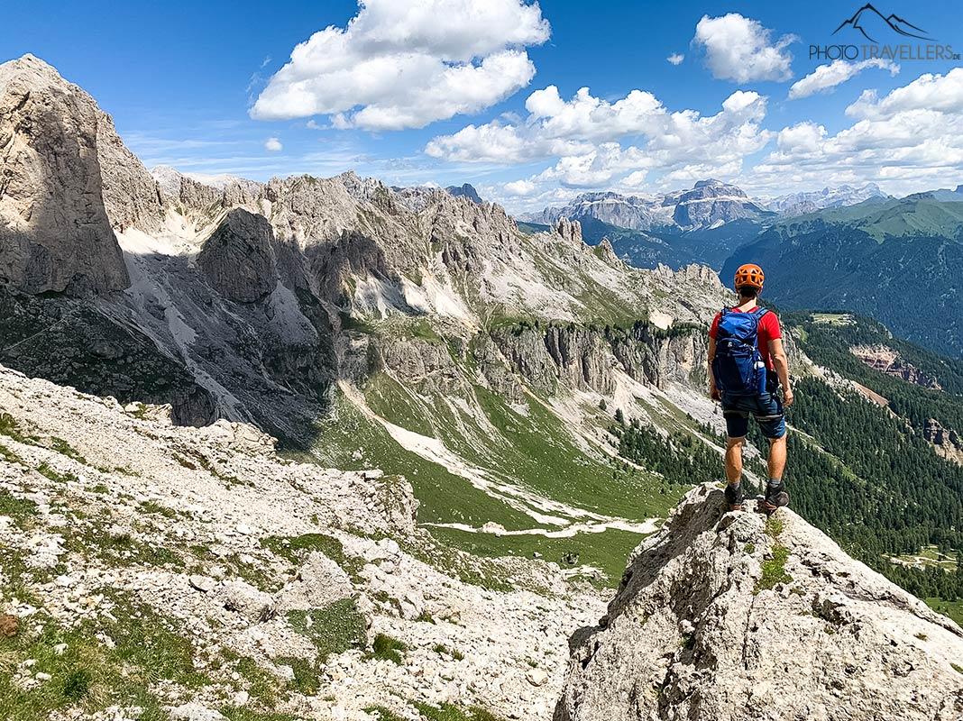A vista para a Rotwandhütte