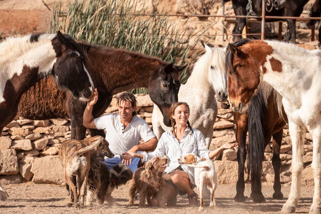 Emma et Edo du Tenerife Horse Rescue and Animal Sanctuary