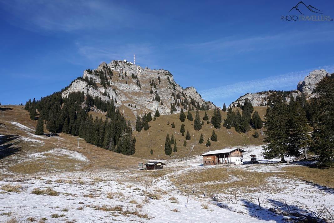 O Lacherlift abaixo do Wendelstein