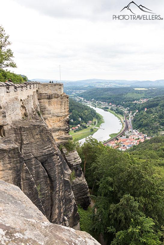 Vista do Elba da Fortaleza de Königstein