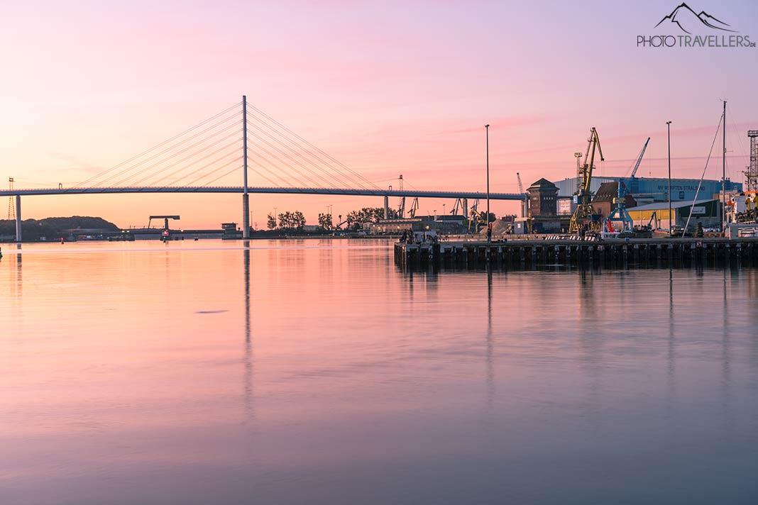 Le pont Zielgraben vers Rügen depuis Stralsund