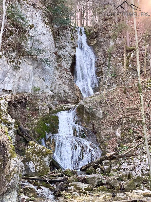 L'une des chutes d'eau dans la Wolfsschlucht