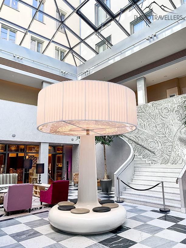 Le hall de l'hôtel Hyperion à Dresde