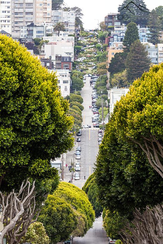 Vista de Lombard Street