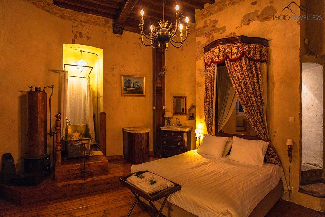 Un dormitorio en la torre del Castillo Sterkenburg