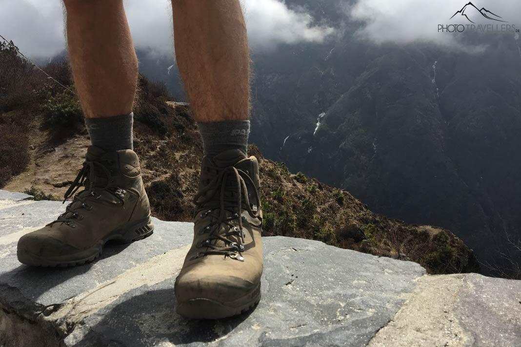 Chaussures de trekking au Népal