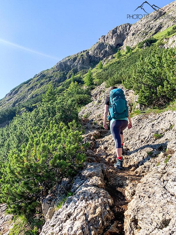 Biggi sur le sentier des touristes
