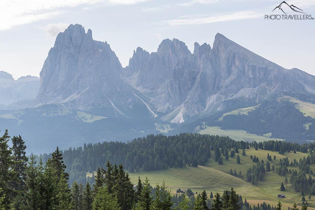 Vue sur Platt- et Langkofel