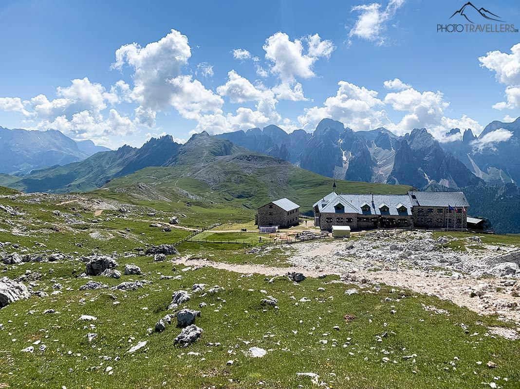 La vue sur le Schlernhaus