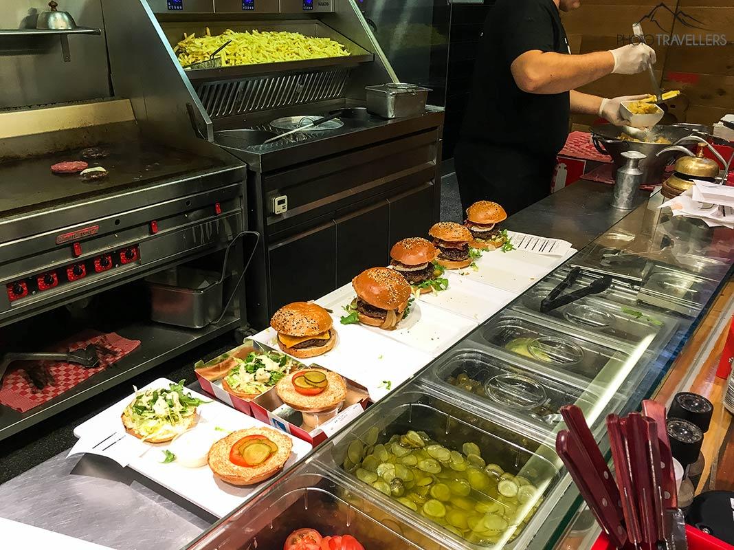 Hambúrgueres frescos na Burger Bar