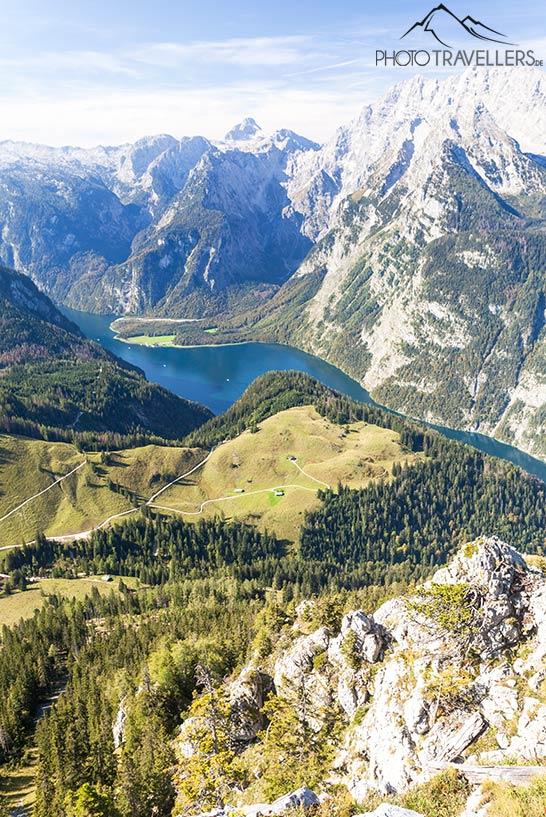 Vue du Jenner sur le Königssee et le Watzmann