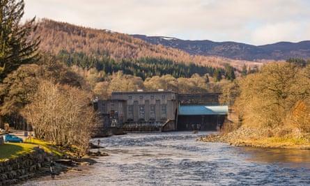 Pitlochry Dam & Fish Ladder on the River Tay