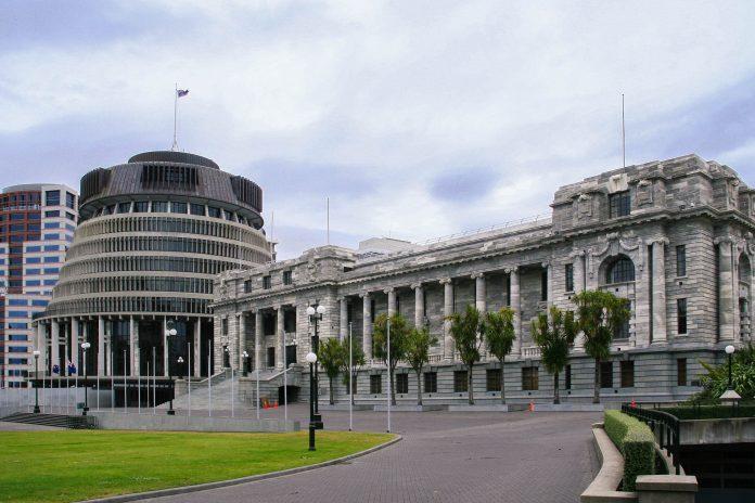Parliament building in Wellington, New Zealand