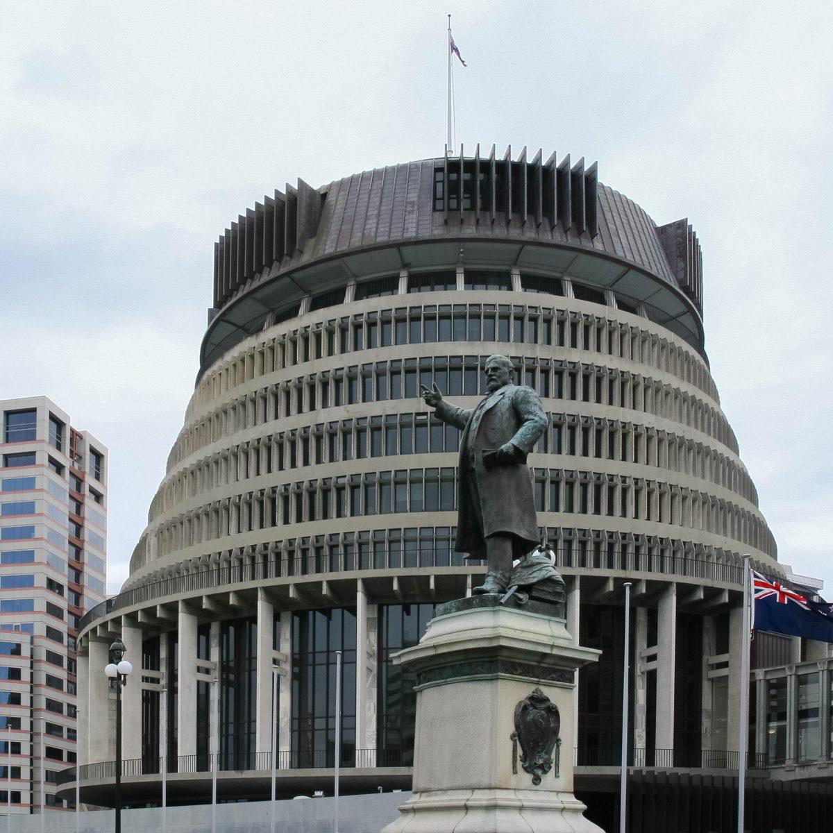 The 72-meter-high government building 