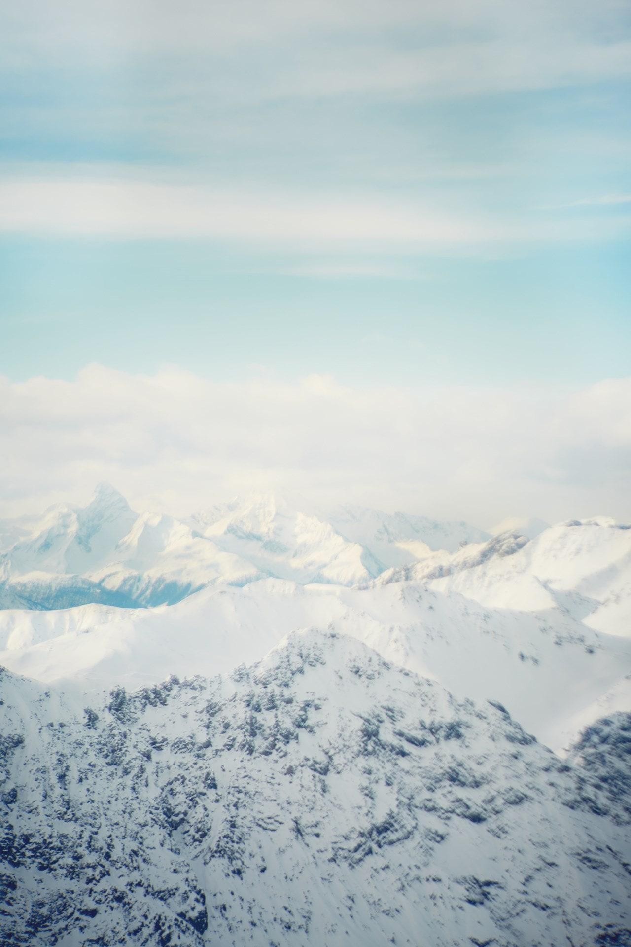 View of the Alps from Weissfluh peak