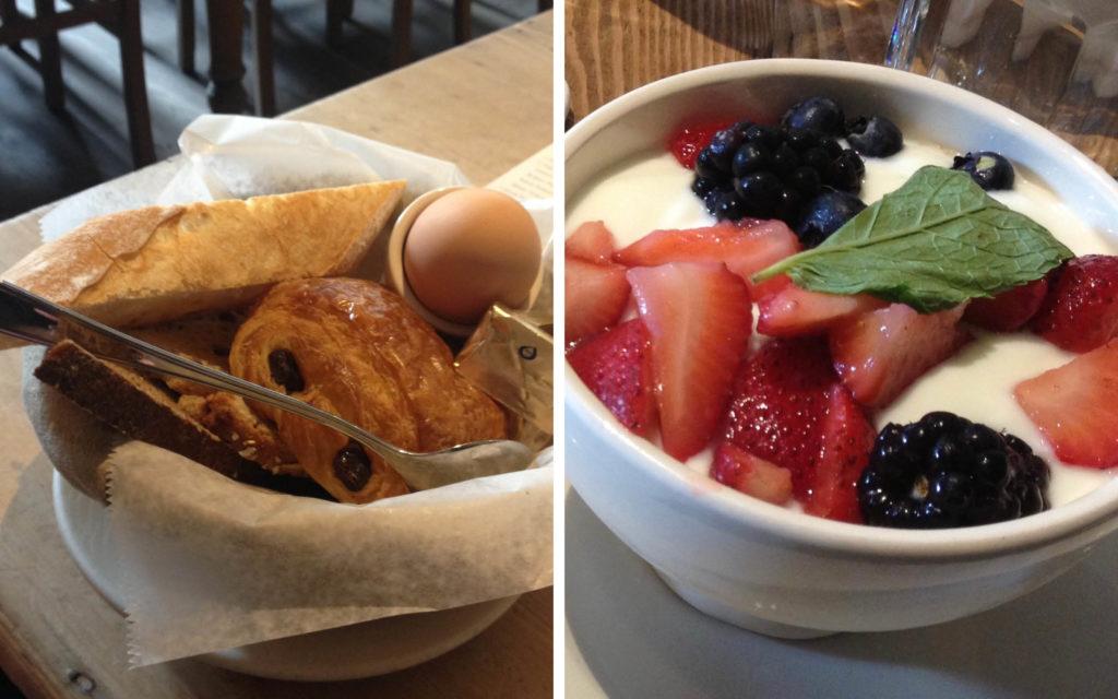 Essen in New York bei Le Pain Quotidien. Paradies zum frühstücken.